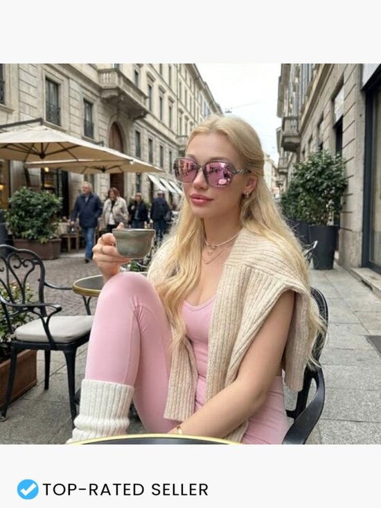 Wrap Around Square Oversized Sunglasses Trendy UV Protection Polarized main image 7